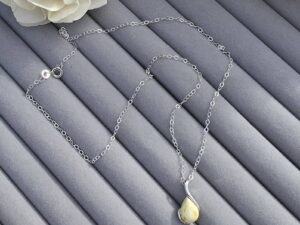 Baltic Amber Necklace Pendant – 925 Sterling Silver