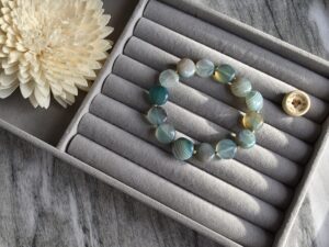 Green Banded Agate Bracelet