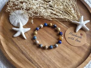 Imperial Jasper & Fossilised Coral Bracelet