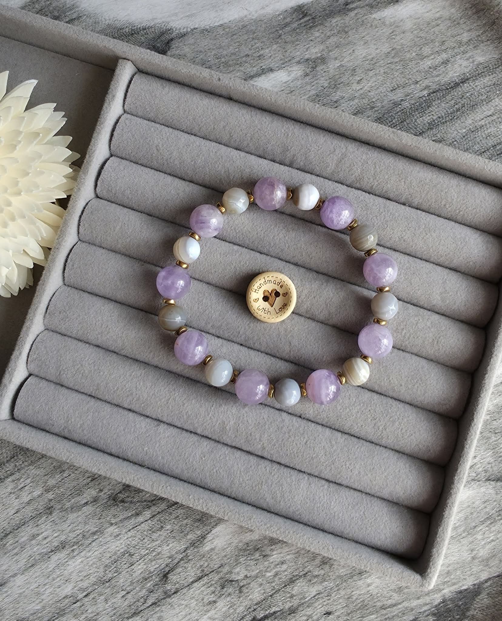Amethyst & Agate Bracelet