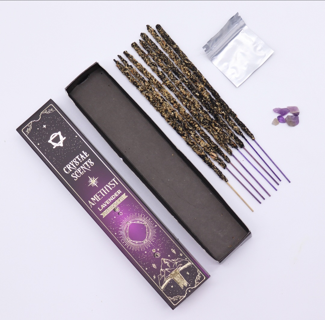 Crystal Scents – Lavender & Amethyst Incense
