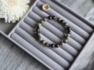 Bracelet Bronzite & Brecciated Jasper